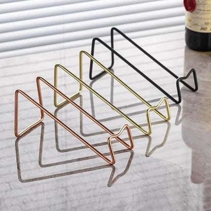 Countertop Wine Rack and Coffee Syrup Rack- Freestanding Black Metal Wine Bottle Holder - Tabletop Wine Holder Stand for Cabinet, Pantry - color: Rose Gold, size: 1