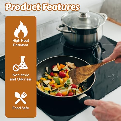 Kitchen Utensil Set | 17-Piece Wooden Cooking Utensils with Holder & Hooks | Teakwood Utensils Set for Cooking | Non Toxic Wooden Spoons | Spatulas & Kitchen Accessories