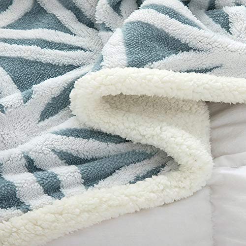 Ultra Plush Super Soft Lightweight Sherpa Throw Blanket 60''x50'' Cozy Luxury Light Blue Blanket for Bed Couch Warm Fuzzy Blanket - color: C-light Blue, size: 50''x60''