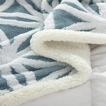 Ultra Plush Super Soft Lightweight Sherpa Throw Blanket 60''x50'' Cozy Luxury Light Blue Blanket for Bed Couch Warm Fuzzy Blanket - color: C-light Blue, size: 50''x60''