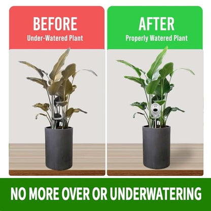 Pack of 2 Soil Moisture Meter, Long Probe for Deep Use, Deep Penetration Moisture Meter, Plants, Soil Moisture Sensor, Plants Moisture Meter, Watering Indicator - color: WHITE+GREEN