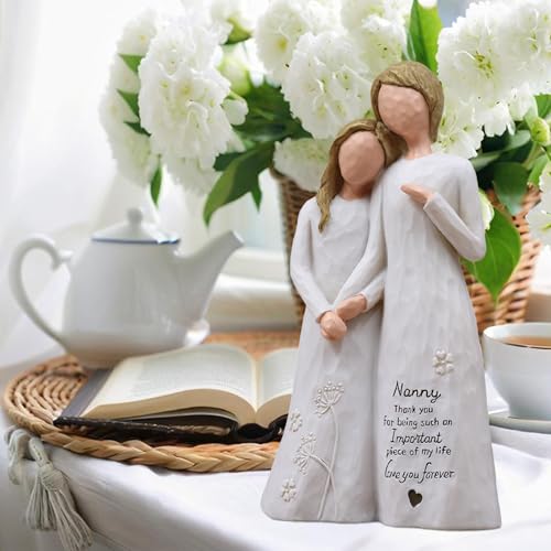 Nanny Gifts for Grandma, Gifts for Nanny, Nannie Figurine | Nanny Birthday Gifts,Gifts for Nanny,Nannie Gift for Mothers Day Birthday Christmas,Hand-Painted Resin Statue - style: Nanny gifts