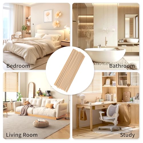 11 inch Diffuser Sticks 100 Pack, Diffuser Reeds Sticks Refill for Home and Bathroom, Diffuser Reeds Sticks for Scented Diffuser Nude - color: Nude