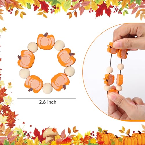 KPOSIYA Fall Napkin Rings Set of 12, Thanksgiving Pumpkin Maple Leaf Napkin Rings for Table Decor, Wooden Napkin Holder Buckle for Holiday, Halloween, Fall Banquet, Home Party, Wedding Supplies - size: 12pcs, style: Pumpkin Maple Leaf 2