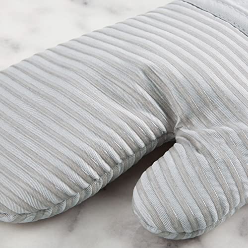 KITCHENAID Quilted Cotton Terry Cloth Oven Mitt, Pot Holder, Kitchen Towel 4-Pack Set, Heat Resistant, Silicone Grip, 16"x26", 7"x13" & 7"x10", Matte Grey - color: Matte Grey