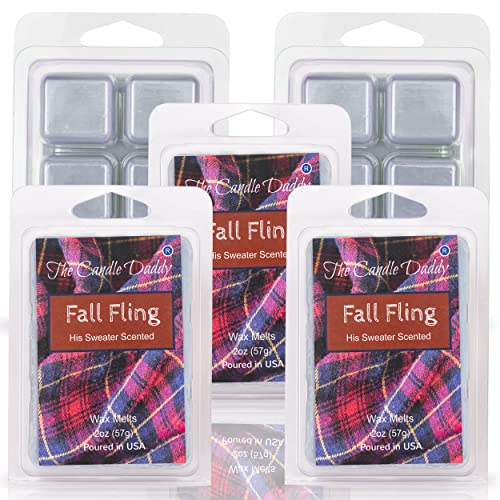 Fall Fling - "His" Sweater Scented Wax Melt - 1 Pack - 2 Ounces - 6 Cubes