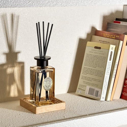 M&SENSE 6.3 oz Large Reed Diffuser Set | Fresh Grapefruit Scent Oil Diffuser with Sticks | Hotel Collection Non-Toxic Essential Oil |for Bedroom Bathroom Living Room - color: Fresh Grapefruit, size: 180ml