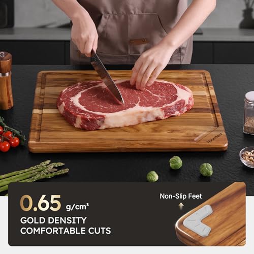 20inch Extra Large Teak Wood Cutting Board for Kitchen 20inch