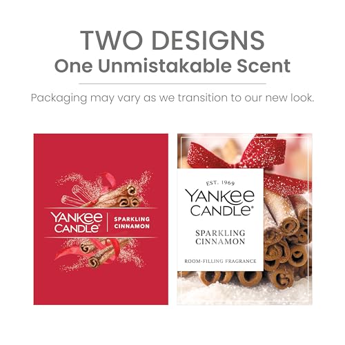 Yankee Candle Large Tumbler Scented Candle with up to 80 Hour Burn Time, Premium Plant Wax Blend for Consistent Burn, 20 oz Tumbler Candle with Room Filling Fragrance, Sparkling Cinnamon - color: Sparkling Cinnamon, size: 20oz