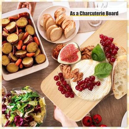 6 Pcs Wood Cutting Boards 17 Inch for Chopping Laser Engraving - size: 17 x 6 inches