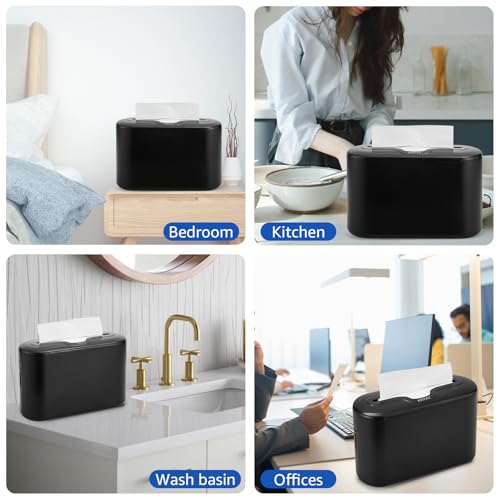 Countertop Paper Towel Holder Dispenser,Black-M | Commercial Paper Towel Dispenser, Multifold Trifold Z-Fold Paper Towel Holder,Napkin Holder Dispenser - color: Black-m