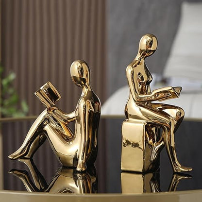 Heavy Book Ends for Shelves Non-Skid Anti-Slip | Book Ends Shelf Supports Home, Kitchen Shelves, Bathroom, Bookcase, Housewarming, Cooking Lover - color: Gold