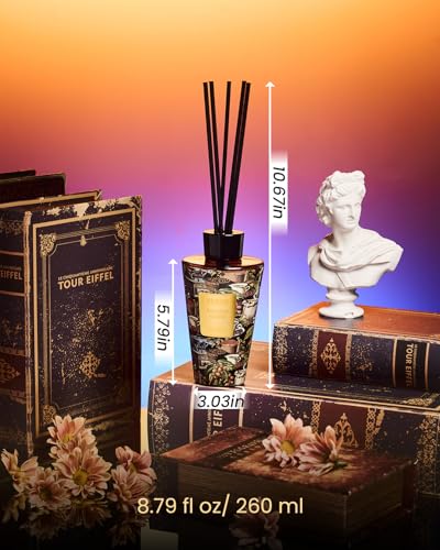 M&SENSE Reed Diffuser Set, Roasted Coffee, 8.79 oz Natural Essential Oil | Non-Toxic Organic, Long-Lasting Fragrance, Ideal for Living Room, Study, Gifts for Women - color: Roasted Coffee