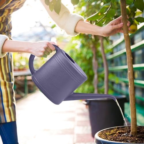 Grip Watering Can for Garden Indoor Plants Outdoor Plant House Flower - 1/4 Gallon - Purple - color: Purple