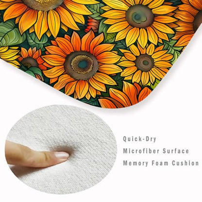 Non-Skid Low Pile Sponge Foam Door Entry Rug for Bathroom Mat,Separate Tub Shower Skid Proof Rugs, Home 3D Optical Illusion Rug Non Slip Bath Mats Welcome Mat 47 x 17.5 inches - color: Multi1