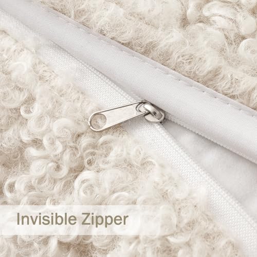 MIULEE Set of 2 White Throw Pillow Covers 20x20 Inch Pack of 2 White Throw Pillow Covers 20x20 Inch