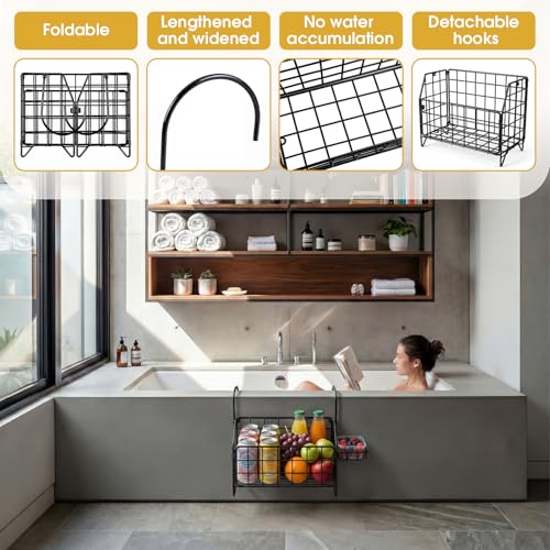 Novabright Large 11" x 8.75" x 5.9" Rustproof Shower Caddy Hanging Shower Organizer Basket Soap Tray and Rack for Bathrooms and Bathtubs, Shampoo, Conditioner, Soap & Bath Accessories