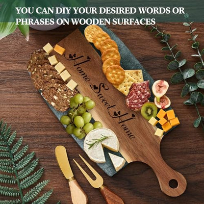 Green Marble Cutting Board Marble and Wood Charcuterie Board Gift Set House Warming Gifts New Home with Cheese Knives Acacia Cheese Platter with Handle for Valentine's Day Wedding Party Gift(Square) - style: Square