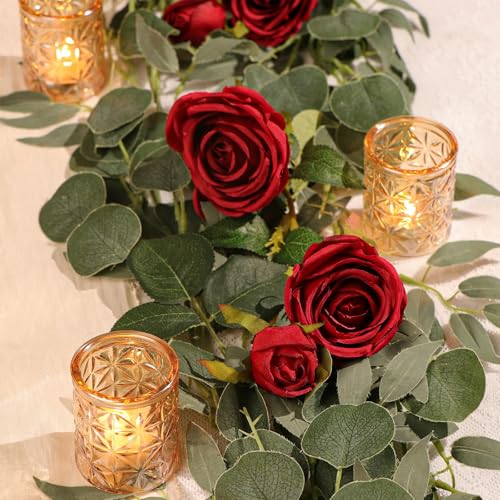 Gold Votive Candle Holders Set of 12, Tea Lights Candle Holders Glass for Wedding Table Centerpieces, Gold Candle Holder for Christmas Party Diwali Centerpieces for Table, Home Party Supplies - color: Gold