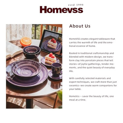 Stoneware Sonoma 56pc Dinnerware Set, Black + Speckled Spin Wash Purple - color: Purple