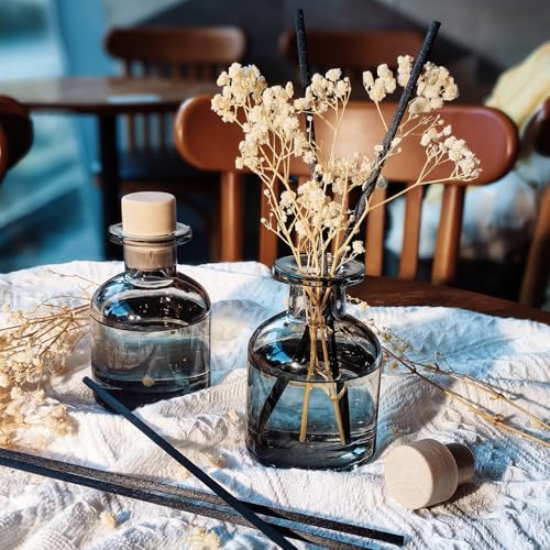 Brakula 2 Pack Reed Diffuser, Fresh Linen + Lavender Eucalyptus, 3.38 fl oz | 3.38 fl oz Each Pack, Home Fragrance With 12 Sticks, Shelf Decor, reed diffusers for home - size: 7.0oz(200ml)