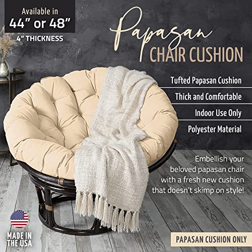 Mozaic Home Papasan Polyester Cushion, 1 Count (Pack of 1), Blush Pink - color: Blush Pink, size: 44 in x 44 in x 4 in