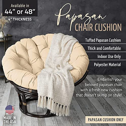 Mozaic Home Papasan Polyester Cushion, 1 Count (Pack of 1), Blush Pink - color: Blush Pink, size: 44 in x 44 in x 4 in