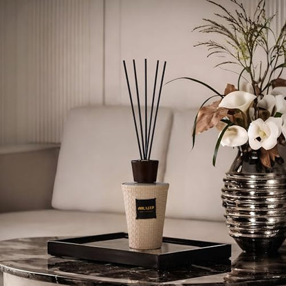 Reed Diffuser for Home, Clean Linen, 5.1 fl oz (150 ml) | Reed Diffuser Sticks, Decorative Glass Bottle, for Bathrooms, Bedrooms, Living Rooms and Offices, Gift Box Packaging