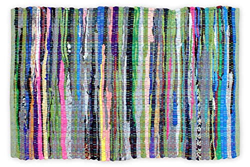 DII Chindi Home Collection Handwoven Multicolor Area Rag Rug, 20x31.5 - color: Various Colors, size: 1'8" x 2'8" (Rectangular)