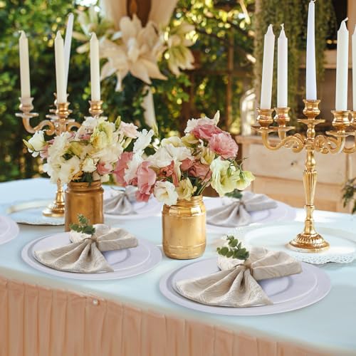 APTWOW 36PCS Napkin Rings, Easter Napkin Rings, Wood Bead Farmhouse Napkins Rings for Weddings Christmas Party and Easter Table Decoration - size: 36, style: Eucalyptus Leaf