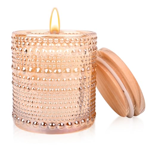 Gardenia Scented Candle, Candles for Home Scented, Gardenia Candle, Luxury Jar Candle for Women, Candles Gifts for Women, 6 oz 40 Hours