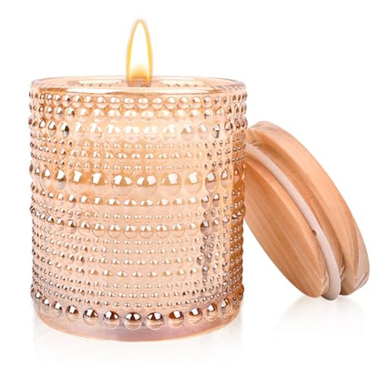 Gardenia Scented Candle, Candles for Home Scented, Gardenia Candle, Luxury Jar Candle for Women, Candles Gifts for Women, 6 oz 40 Hours