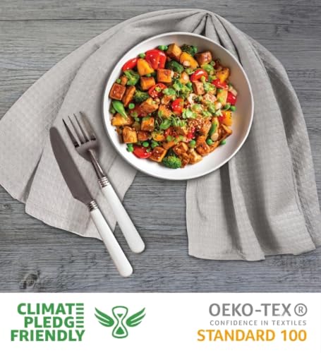 Urban Villa Kitchen Towels Cotton Dish Towels 20”x30” (Set of 6) Smoke - color: 063 Smoke, size: 18" x 28" (Set of 6)