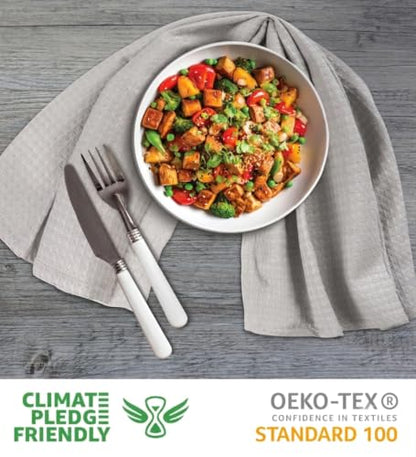 Urban Villa Kitchen Towels Cotton Dish Towels 20”x30” (Set of 6) Smoke - color: 063 Smoke, size: 18" x 28" (Set of 6)