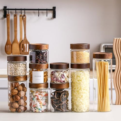 15 Oz Mason Glass Jars with Screw Top Lids 4 Pack | 3.44 MM Thick Glass Containers for Kitchen Storage with Screw Top LIds