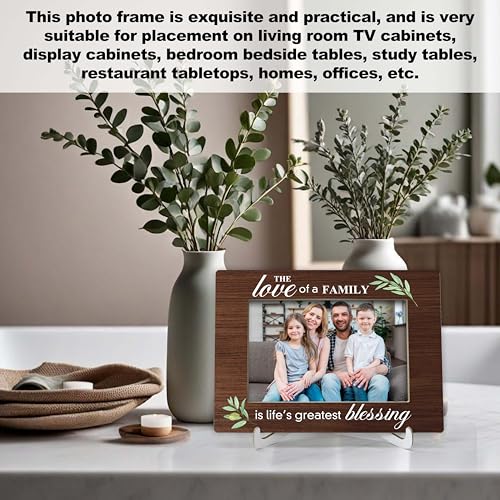 YSTEP Family Picture Frame - Adoption Gifts for Adoptive Parents, Wood 4x6 Photo Frame for Desk Display-B15 - style: Style 2