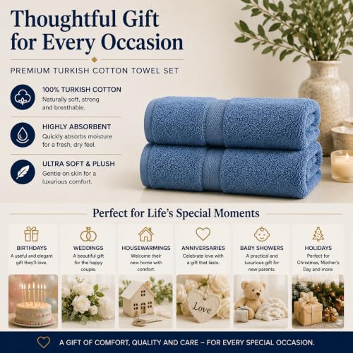 Personalized Towel Set, Custom Bath Towels with Name, Turkish Cotton Aqua | 2 Pcs Hand Towel Set, 100% Cotton, Embroidered, Monogrammed, Customized Gift For Adults, Wedding, Bridal Shower, Housewarming - color: Aqua, size: Hand Towels - 2 Piece