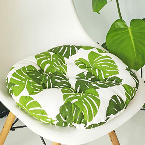 vctops Bohemian Soft Round Chair Pad Garden Patio Home Kitchen Office Seat Cushion Leaf Diameter 16" - color: Leaf, style: Diameter 16 Inch