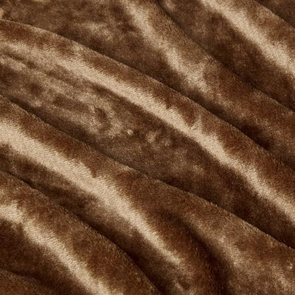 Amazon Basics Soft Fleece Throw Blanket, Very Cozy Blanket for Couch & Sofa, Warm, 50 x 60 Inches, Brown - color: Brown, size: 50 x 60 inches