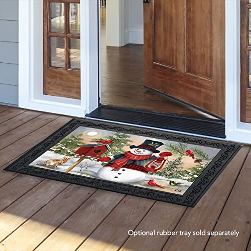 Briarwood Lane Doormat 30x18 Indoor Outdoor Snowman and Friends Winter for Winter Doormat