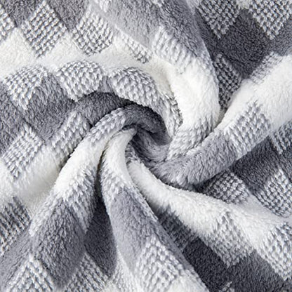 Gray Hand Towels Set 2 Pack-16“x31” Ultra Soft Microfibers Bathroom Towel Set Highly Absorbent Quick Dry Luxury Premium Towel Lightweight Cozy Durable Hand Towel Collection Hotel Spa Gym Kitchen - color: Diamond Gray, size: 2 Pack Hand Towels