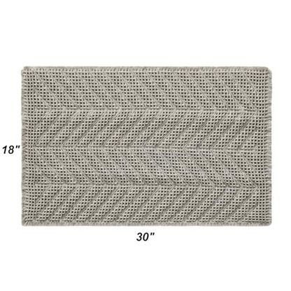 BULULOM Bath Rugs,Upgraded Waffle Bath Mat,Super Absorbent Boho Bath Rug Non Slip Bath Rugs,Machine Washable Rugs, Rubber Backed Shower Matt, Ultra Soft,Gray,18" x 30" - color: Aa-grey, size: 18"x30"
