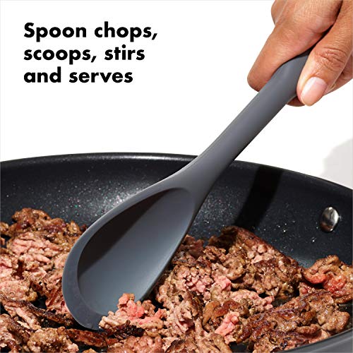 OXO Good Grips 3-Piece Silicone Utensil Set, Gray, One size - style: 3-Piece Set
