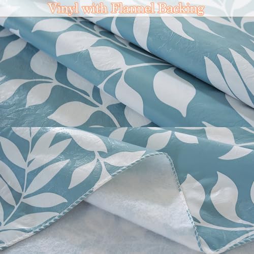 MATIRUG Rectangle Vinyl Table Cloth with Flannel Backed,Waterproof Oil-Proof - size: 120" x 60" (Rectangular)