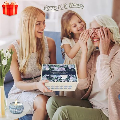 Scented Candles Gift Set, 12 Pack Aromatherapy Candles for Women, Candles for Home Scented, 300H Long Burning, Soy Wax Candle Set, Gifts for Mom Women SPA Birthday Anniversary Stocking Stuffers - size: Bulk Value 12-Candle Set