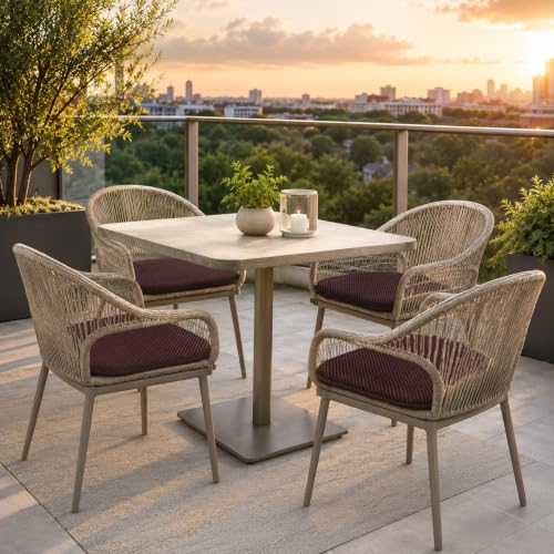 Kitchen Chair Cushions for Dining Chairs Thin Non Slip Office Seat Pads | Brown 17x15 U Shaped Washable Soft Thick Memory Foam Large Metal Wooden Outdoor Patio Chair Cushions - color: New Brown