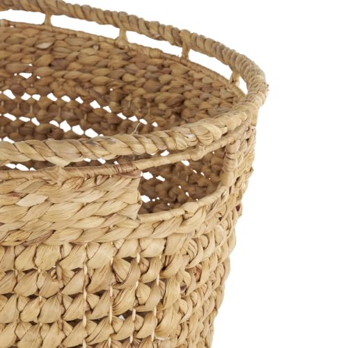 Deco 79 Seagrass Storage Basket, Basket 30" x 21" x 17", Brown - size: 30" x 21" x 17"