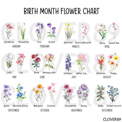 Birth Month Flower Ring Jewelry Dish Tray-Floral Ring Holder for Hippie,Nature,Pace-Birthday Gifts for Mom,Mother-in-law,Step Mom,Aunt,Grandma,Sister,Friends (2 - February (Viole)) - style: 2 - February (Viole)