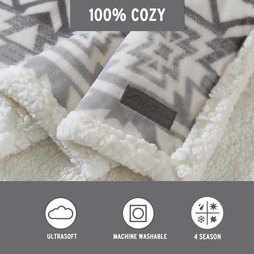 Eddie Bauer - Throw Blanket, Ultra-Soft & Reversible Plush Bedding, Blanket for Couch & Bed (Clyde Hill Stripe, 50" x 60") - color: Clyde Hill Stripe, size: 50" x 60"