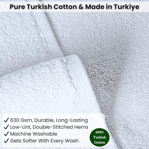 SALBAKOS Luxury 100% Turkish Cotton Bath Sheet 40x80 in (1-Piece, White) | Extra Large Jumbo Oversized Bathroom and Beach Towel, Super Soft Highly Absorbent Thick Premium Hotel Quality, Made in Turkey - color: White, size: Jumbo Bath Sheet